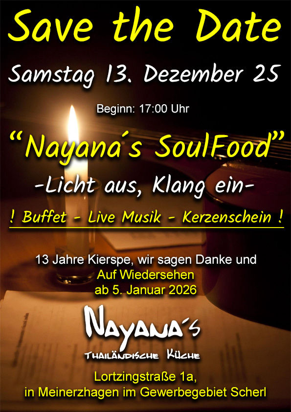 Save teh Date, wir feiern Abschied aus Kierspe